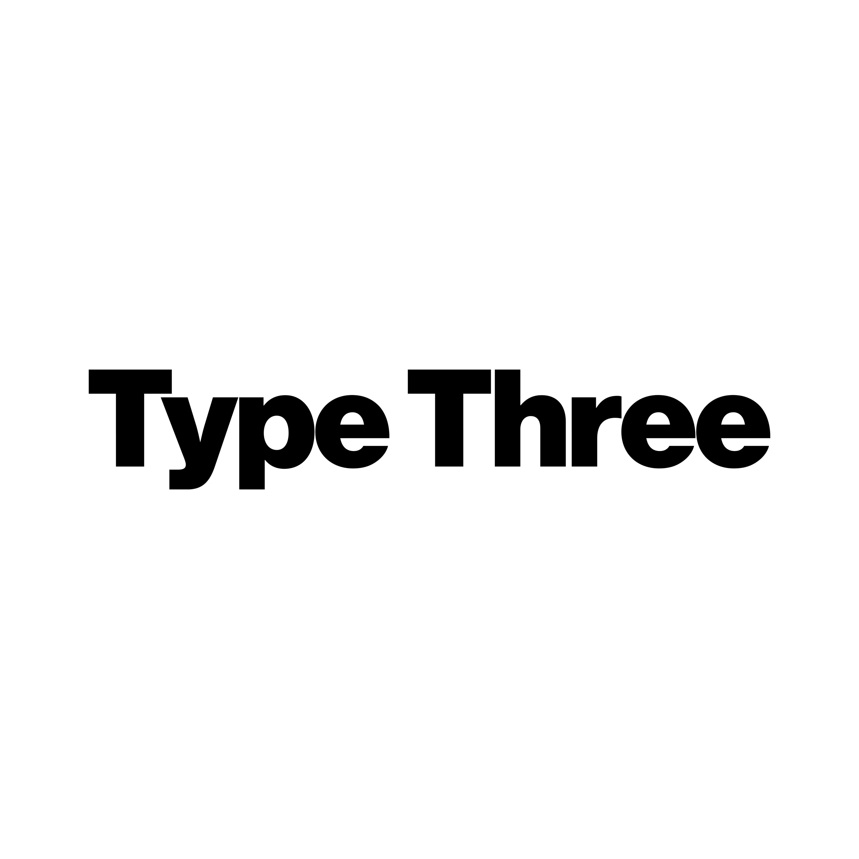 Type Three Solutions