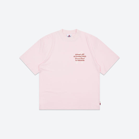 ALFRED'S APARTMENT X CURATED ADELAIDE - SHOP TEE - WASHED PINK